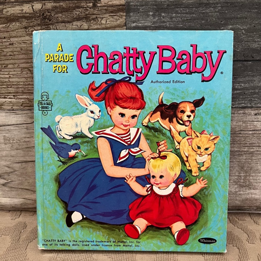 Vintage 1965 A Parade for Chatty Baby Whitman Tell-a-Tale Book Mattel 2562
